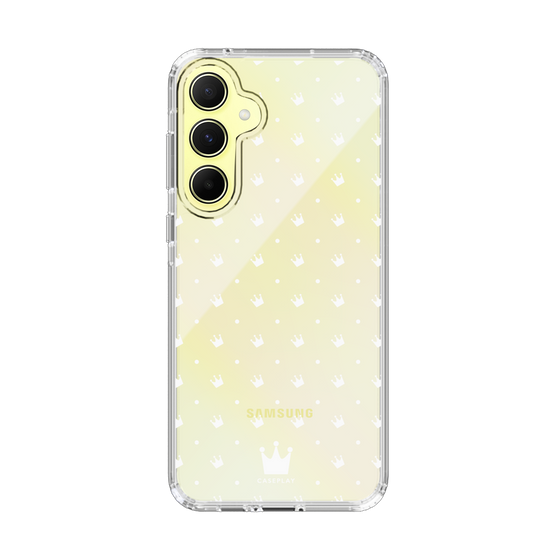 スリムプロテクションケース［ CASEPLAY Crown dots White - ケースプレイ・クラウン・ドッツ ホワイト ］