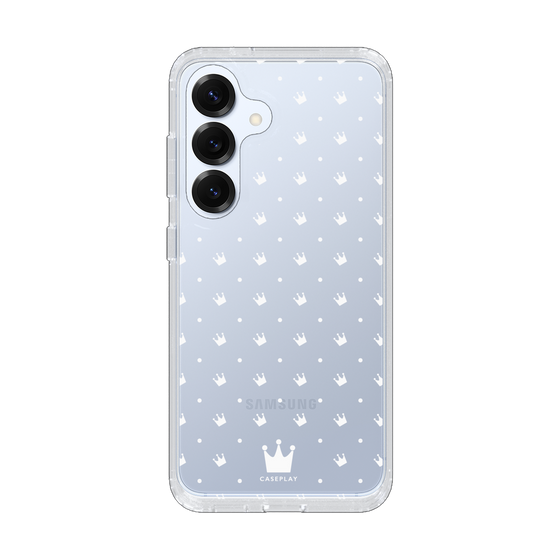 スリムプロテクションケース［ CASEPLAY Crown dots White - ケースプレイ・クラウン・ドッツ ホワイト ］