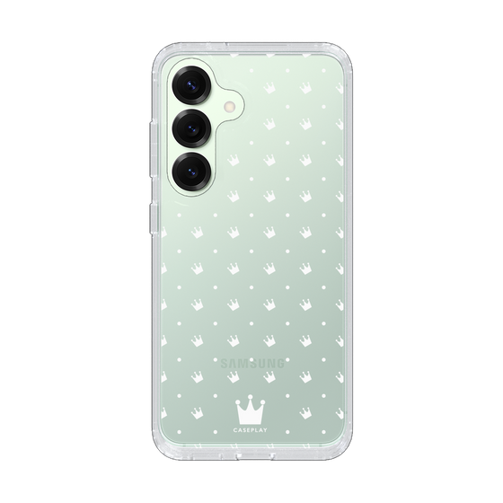 スリムプロテクションケース［ CASEPLAY Crown dots White - ケースプレイ・クラウン・ドッツ ホワイト ］