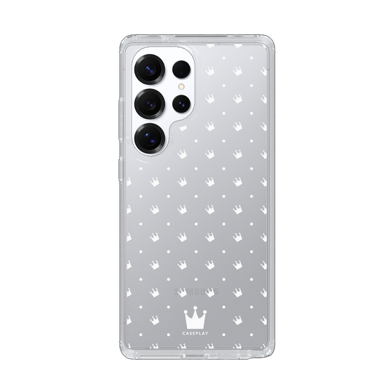 スリムプロテクションケース［ CASEPLAY Crown dots White - ケースプレイ・クラウン・ドッツ ホワイト ］