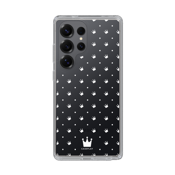 スリムプロテクションケース［ CASEPLAY Crown dots White - ケースプレイ・クラウン・ドッツ ホワイト ］