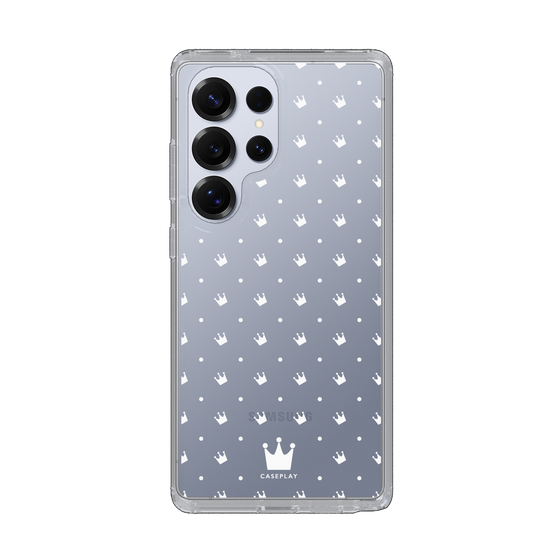 スリムプロテクションケース［ CASEPLAY Crown dots White - ケースプレイ・クラウン・ドッツ ホワイト ］