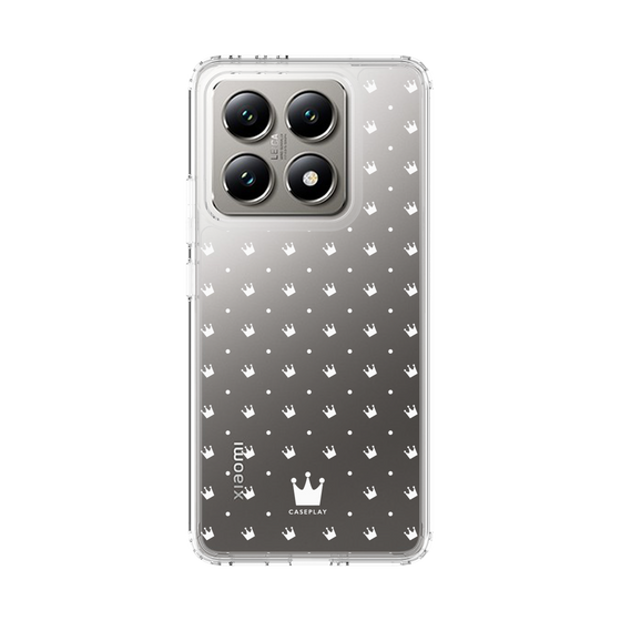 スリムプロテクションケース［ CASEPLAY Crown dots White - ケースプレイ・クラウン・ドッツ ホワイト ］