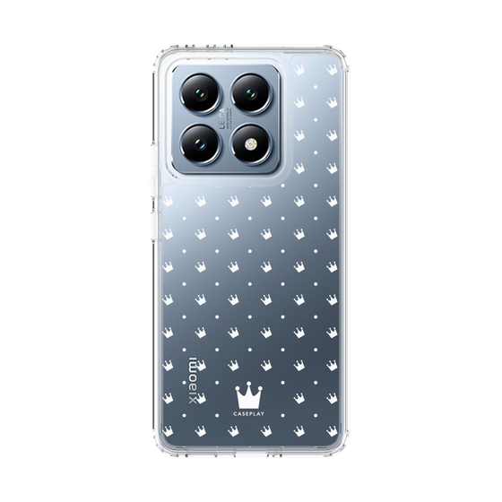 スリムプロテクションケース［ CASEPLAY Crown dots White - ケースプレイ・クラウン・ドッツ ホワイト ］