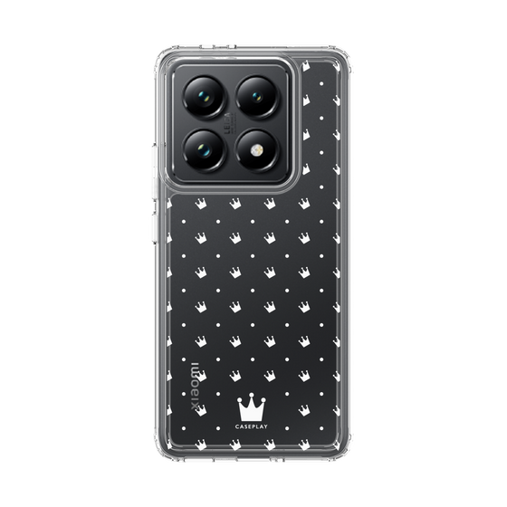 スリムプロテクションケース［ CASEPLAY Crown dots White - ケースプレイ・クラウン・ドッツ ホワイト ］