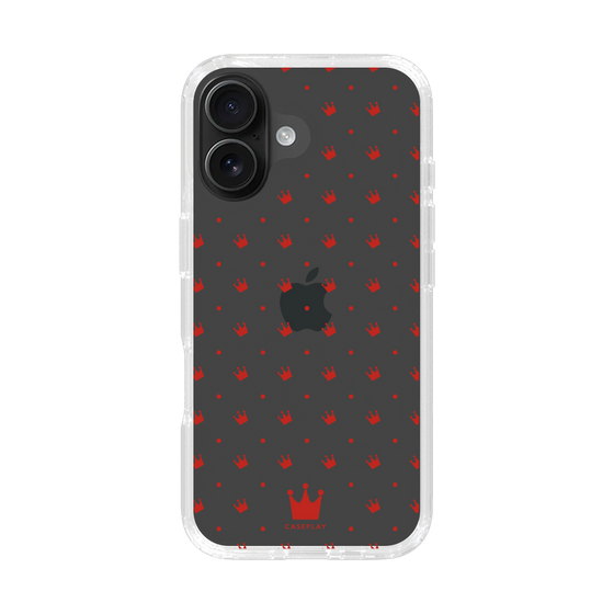 スリムプロテクションケース［ CASEPLAY Crown dots Red - ケースプレイ・クラウン・ドッツ レッド ］