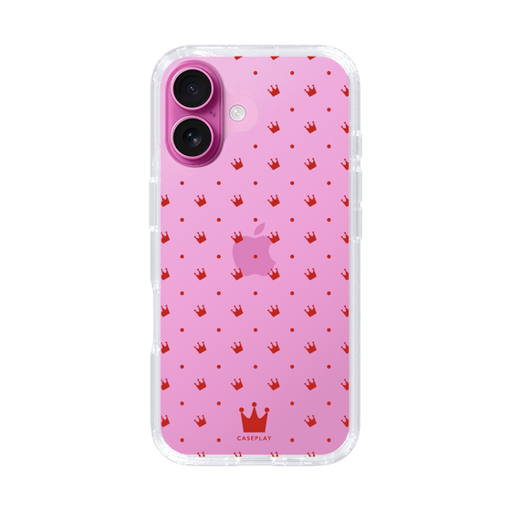 スリムプロテクションケース［ CASEPLAY Crown dots Red - ケースプレイ・クラウン・ドッツ レッド ］