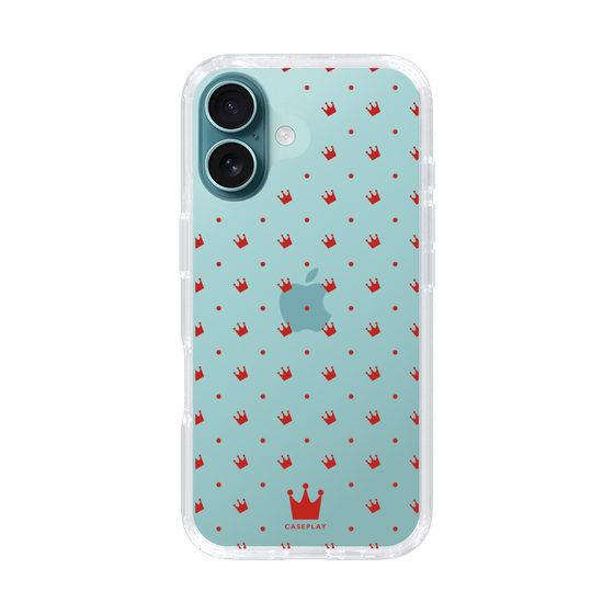 スリムプロテクションケース［ CASEPLAY Crown dots Red - ケースプレイ・クラウン・ドッツ レッド ］