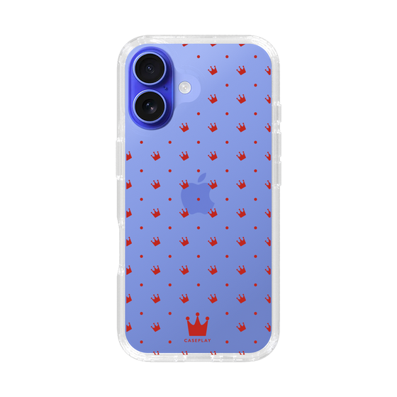 スリムプロテクションケース［ CASEPLAY Crown dots Red - ケースプレイ・クラウン・ドッツ レッド ］