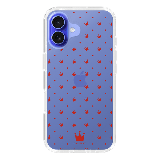 スリムプロテクションケース［ CASEPLAY Crown dots Red - ケースプレイ・クラウン・ドッツ レッド ］