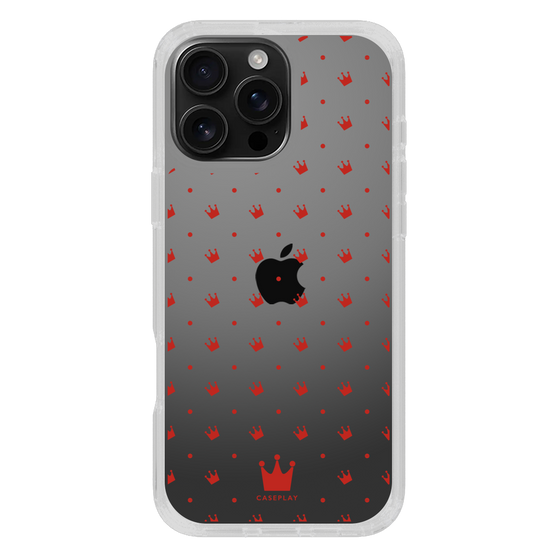 スリムプロテクションケース［ CASEPLAY Crown dots Red - ケースプレイ・クラウン・ドッツ レッド ］