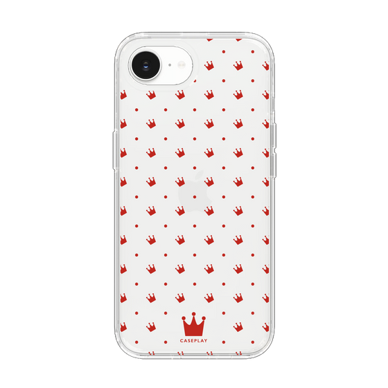 スリムプロテクションケース［ CASEPLAY Crown dots Red - ケースプレイ・クラウン・ドッツ レッド ］