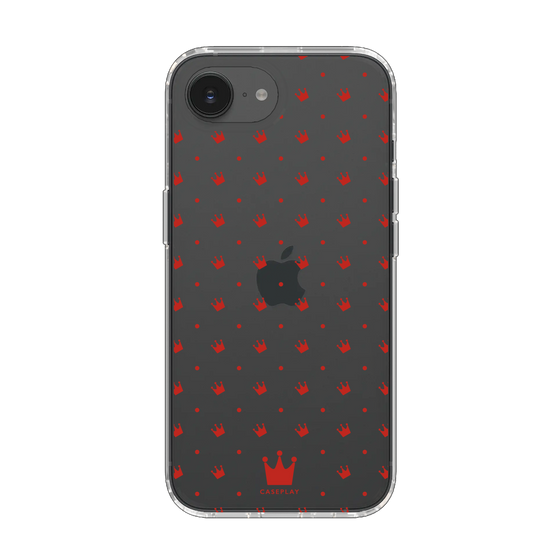 スリムプロテクションケース［ CASEPLAY Crown dots Red - ケースプレイ・クラウン・ドッツ レッド ］