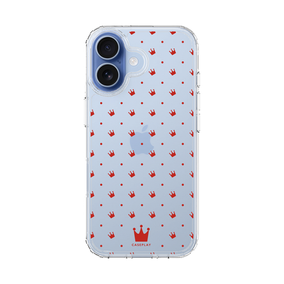 スリムプロテクションケース［ CASEPLAY Crown dots Red - ケースプレイ・クラウン・ドッツ レッド ］