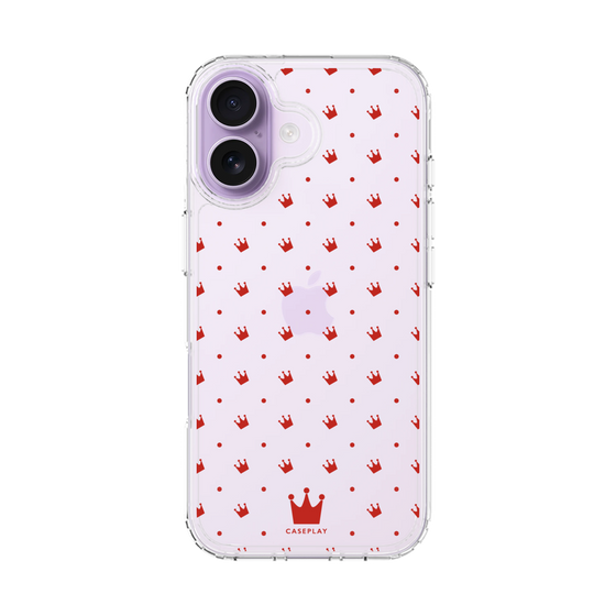 スリムプロテクションケース［ CASEPLAY Crown dots Red - ケースプレイ・クラウン・ドッツ レッド ］