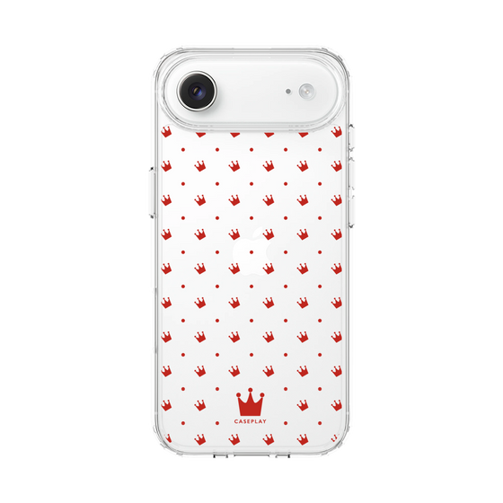 スリムプロテクションケース［ CASEPLAY Crown dots Red - ケースプレイ・クラウン・ドッツ レッド ］