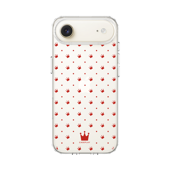 スリムプロテクションケース［ CASEPLAY Crown dots Red - ケースプレイ・クラウン・ドッツ レッド ］