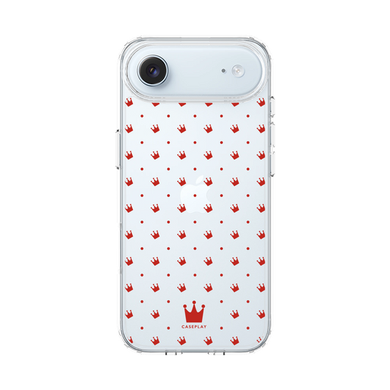 スリムプロテクションケース［ CASEPLAY Crown dots Red - ケースプレイ・クラウン・ドッツ レッド ］