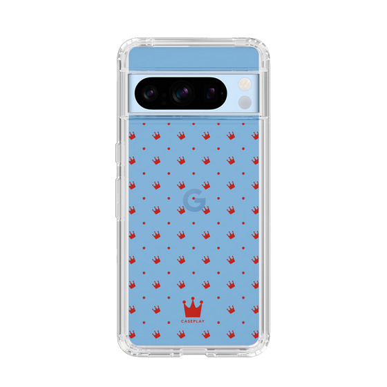 スリムプロテクションケース［ CASEPLAY Crown dots Red - ケースプレイ・クラウン・ドッツ レッド ］