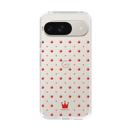 スリムプロテクションケース［ CASEPLAY Crown dots Red - ケースプレイ・クラウン・ドッツ レッド ］