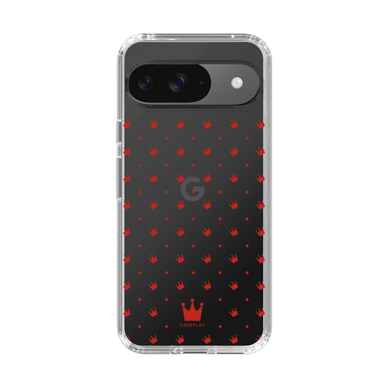 スリムプロテクションケース［ CASEPLAY Crown dots Red - ケースプレイ・クラウン・ドッツ レッド ］