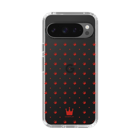 スリムプロテクションケース［ CASEPLAY Crown dots Red - ケースプレイ・クラウン・ドッツ レッド ］