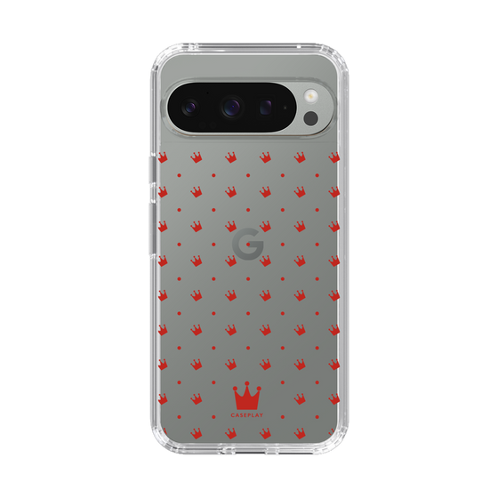 スリムプロテクションケース［ CASEPLAY Crown dots Red - ケースプレイ・クラウン・ドッツ レッド ］