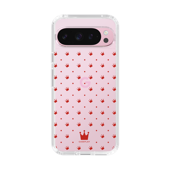 スリムプロテクションケース［ CASEPLAY Crown dots Red - ケースプレイ・クラウン・ドッツ レッド ］