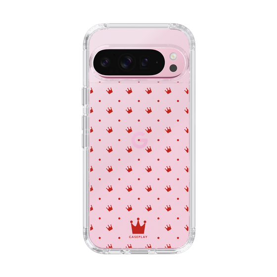 スリムプロテクションケース［ CASEPLAY Crown dots Red - ケースプレイ・クラウン・ドッツ レッド ］