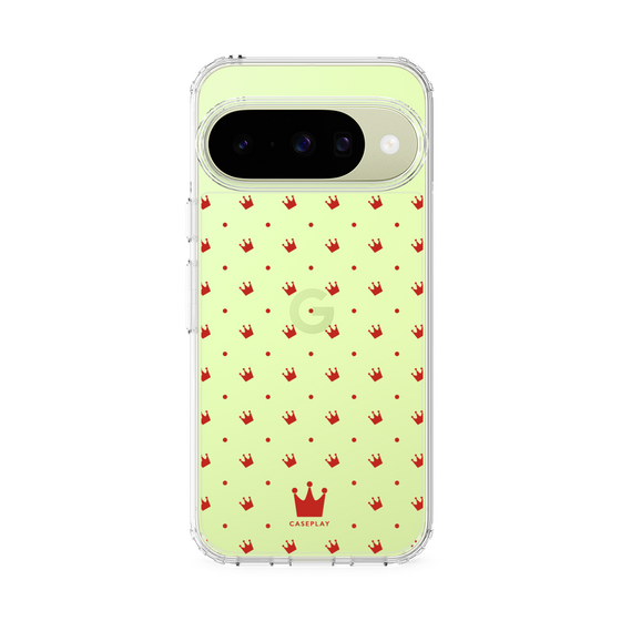 スリムプロテクションケース［ CASEPLAY Crown dots Red - ケースプレイ・クラウン・ドッツ レッド ］