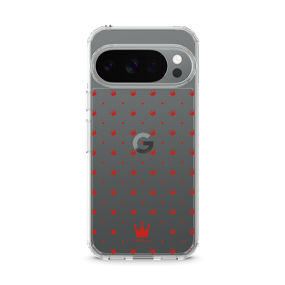 スリムプロテクションケース［ CASEPLAY Crown dots Red - ケースプレイ・クラウン・ドッツ レッド ］