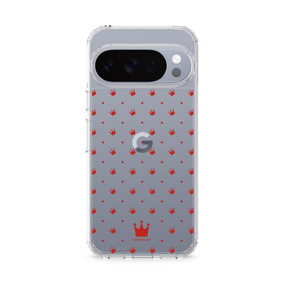 スリムプロテクションケース［ CASEPLAY Crown dots Red - ケースプレイ・クラウン・ドッツ レッド ］