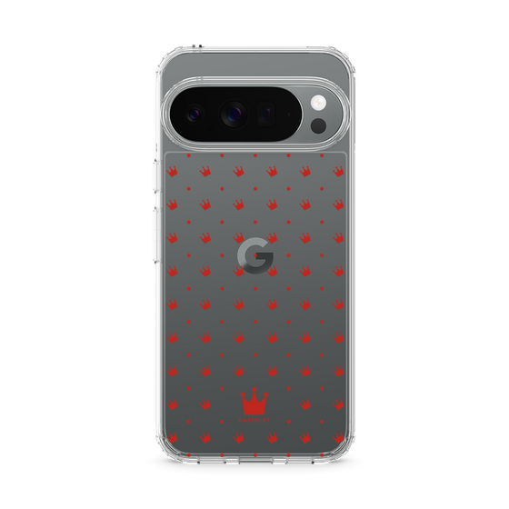 スリムプロテクションケース［ CASEPLAY Crown dots Red - ケースプレイ・クラウン・ドッツ レッド ］