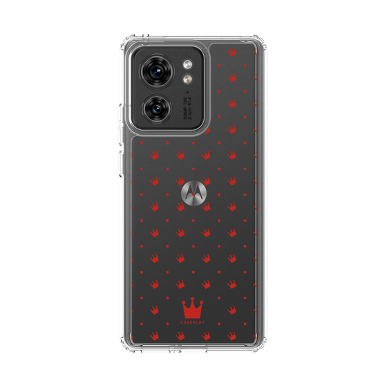 スリムプロテクションケース［ CASEPLAY Crown dots Red - ケースプレイ・クラウン・ドッツ レッド ］