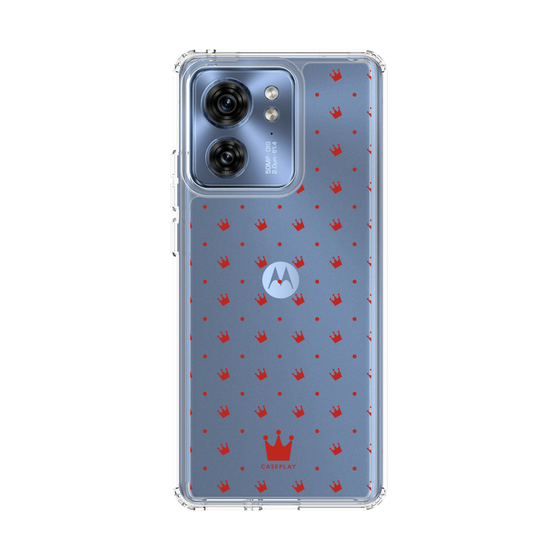 スリムプロテクションケース［ CASEPLAY Crown dots Red - ケースプレイ・クラウン・ドッツ レッド ］