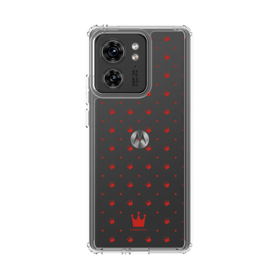スリムプロテクションケース［ CASEPLAY Crown dots Red - ケースプレイ・クラウン・ドッツ レッド ］