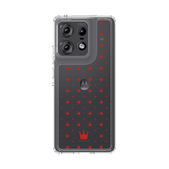 スリムプロテクションケース［ CASEPLAY Crown dots Red - ケースプレイ・クラウン・ドッツ レッド ］