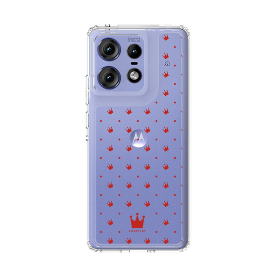 スリムプロテクションケース［ CASEPLAY Crown dots Red - ケースプレイ・クラウン・ドッツ レッド ］