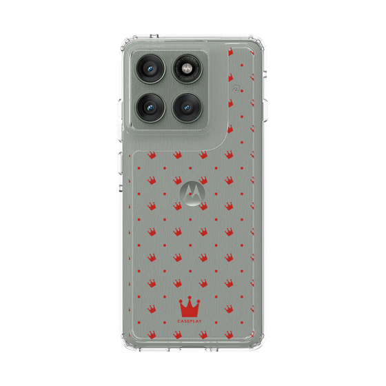 スリムプロテクションケース［ CASEPLAY Crown dots Red - ケースプレイ・クラウン・ドッツ レッド ］