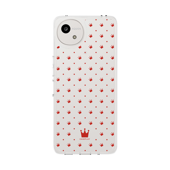 スリムプロテクションケース［ CASEPLAY Crown dots Red - ケースプレイ・クラウン・ドッツ レッド ］