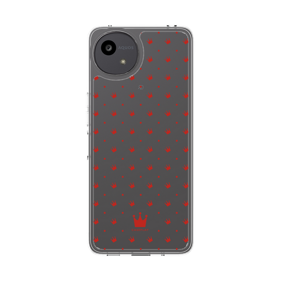 スリムプロテクションケース［ CASEPLAY Crown dots Red - ケースプレイ・クラウン・ドッツ レッド ］