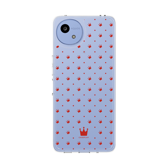 スリムプロテクションケース［ CASEPLAY Crown dots Red - ケースプレイ・クラウン・ドッツ レッド ］