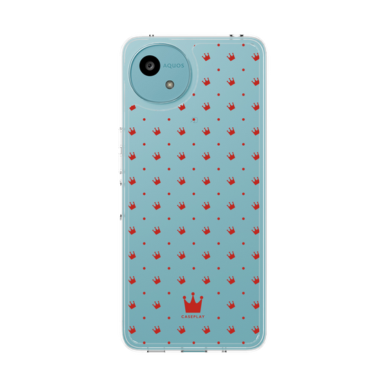 スリムプロテクションケース［ CASEPLAY Crown dots Red - ケースプレイ・クラウン・ドッツ レッド ］