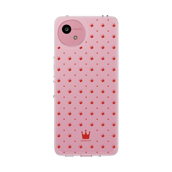 スリムプロテクションケース［ CASEPLAY Crown dots Red - ケースプレイ・クラウン・ドッツ レッド ］