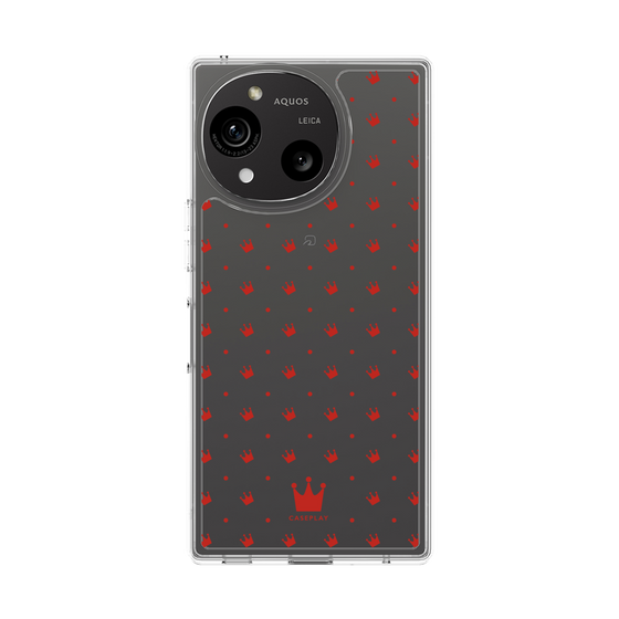 スリムプロテクションケース［ CASEPLAY Crown dots Red - ケースプレイ・クラウン・ドッツ レッド ］