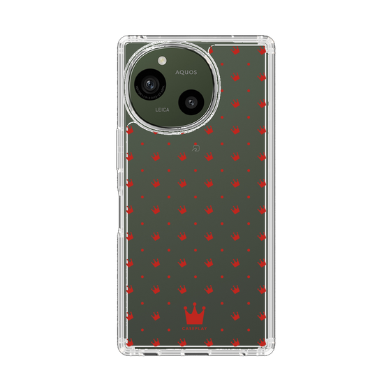 スリムプロテクションケース［ CASEPLAY Crown dots Red - ケースプレイ・クラウン・ドッツ レッド ］