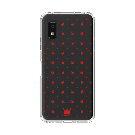 スリムプロテクションケース［ CASEPLAY Crown dots Red - ケースプレイ・クラウン・ドッツ レッド ］