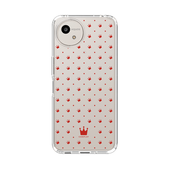 スリムプロテクションケース［ CASEPLAY Crown dots Red - ケースプレイ・クラウン・ドッツ レッド ］