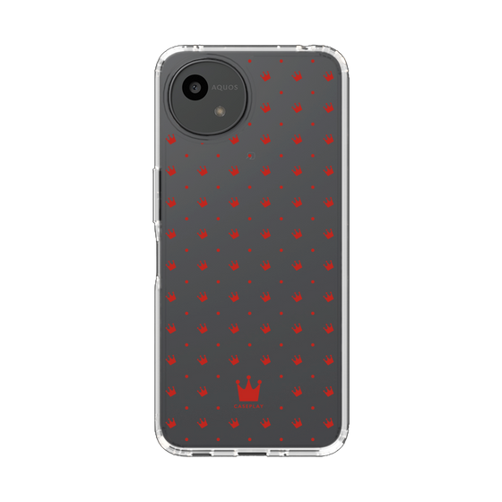 スリムプロテクションケース［ CASEPLAY Crown dots Red - ケースプレイ・クラウン・ドッツ レッド ］