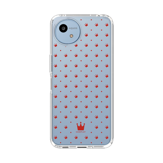 スリムプロテクションケース［ CASEPLAY Crown dots Red - ケースプレイ・クラウン・ドッツ レッド ］